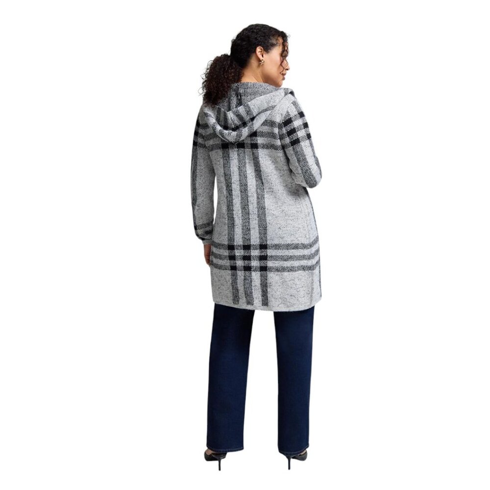 NEW Suzy Shier Hooded Coatigan - Picture 4 of 4
